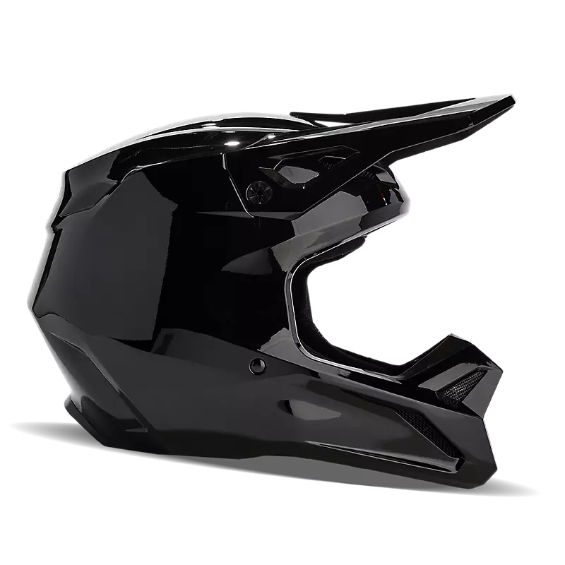FOX V1 Solid Helm schwarz/glanz