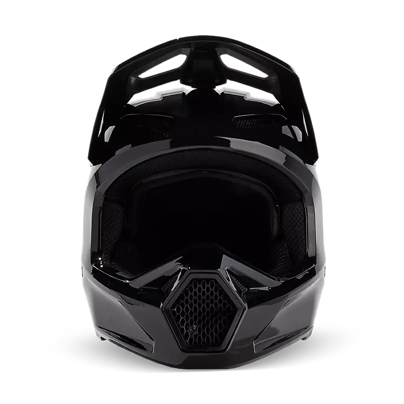 FOX V1 Solid Helm schwarz/glanz