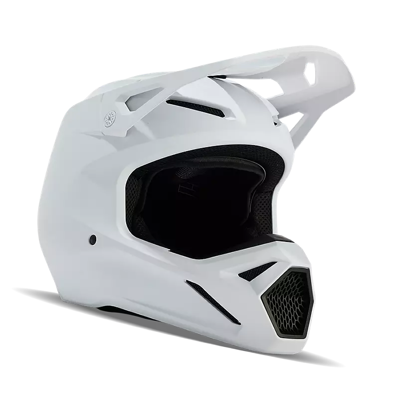 FOX V1 Solid Helm weiß