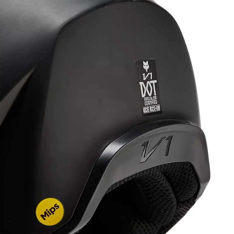 FOX V1 Solid Helm schwarz/matt