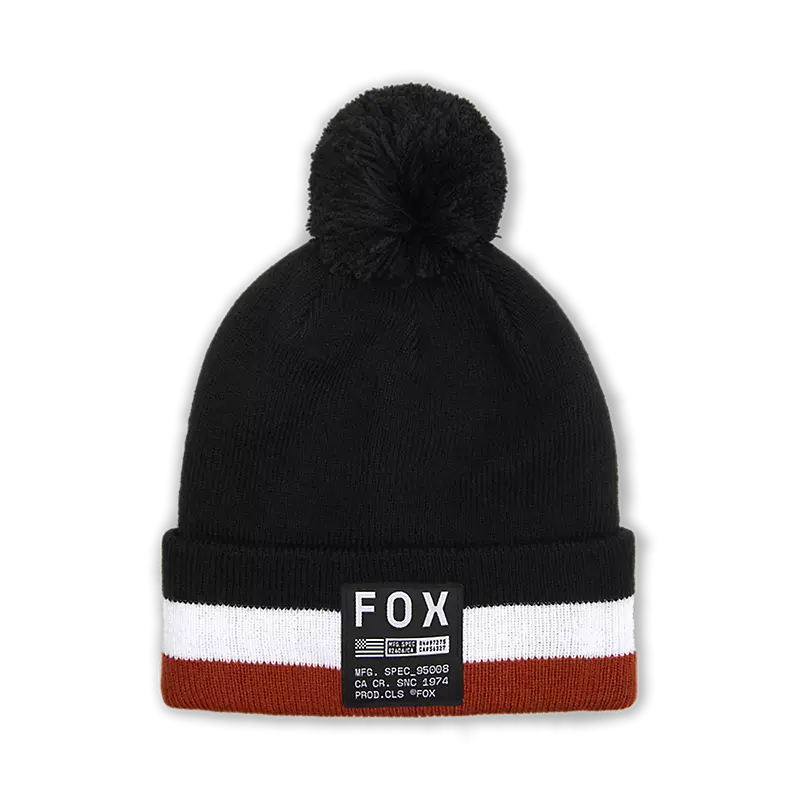 FOX Fracture Pom Beanie schwarz