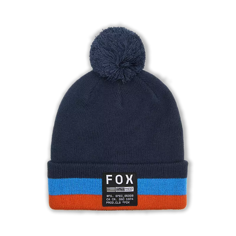 FOX Fracture Pom Beanie blau
