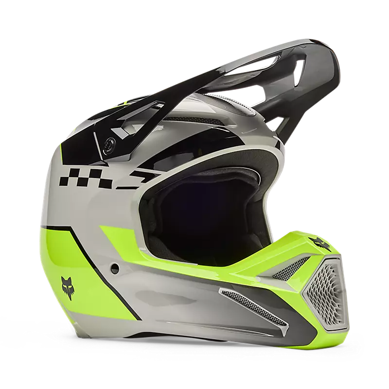 FOX YTH V1 Collect Helm gelb/grau