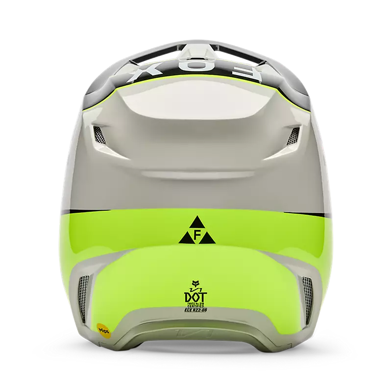 FOX YTH V1 Collect Helm gelb/grau